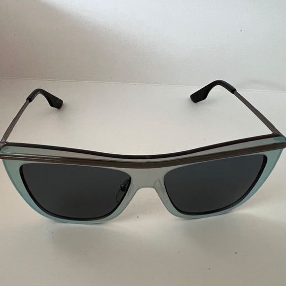 MCQ by Alexander McQueen Gray metallic silver frame sunglasses main image 10